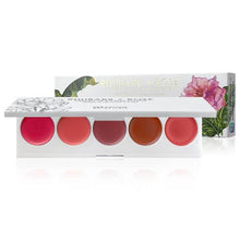Load image into Gallery viewer, Seraphine Botanicals Rhubarb + Rose - Creamy Lip & Cheek Palette